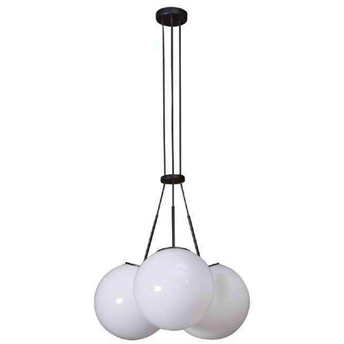 Lustre Pendente 3 Espheras Milky leitosas