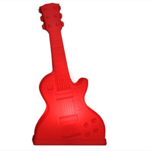 abajur_infantil_Polietilen_GUITARRA_vermelha_