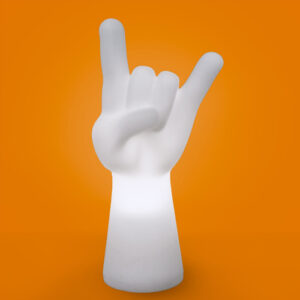 abajur_infantil_Polietilen_ROCK_laranja