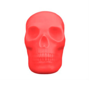 abajur_infantil_Polietilen_caveira_vermelho_frente