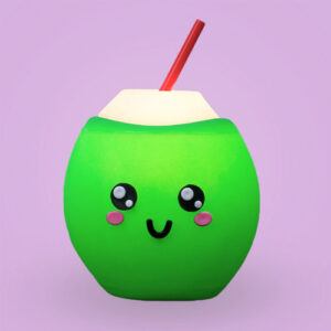 abajur_infantil_Polietilen_coco_KAWAII_roxo