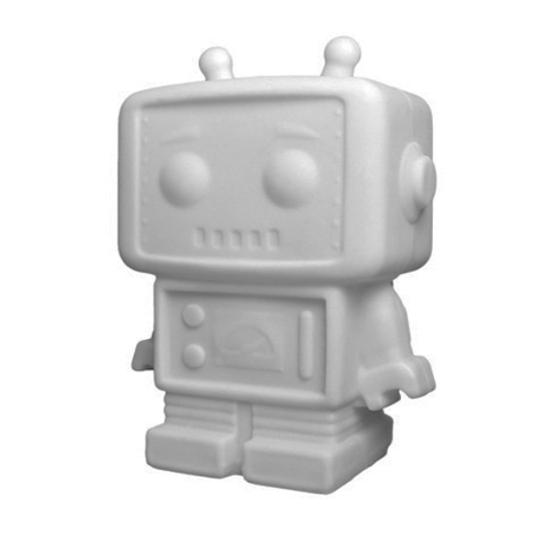 ABAJUR LUMINÁRIA ROBÔ BRANCO