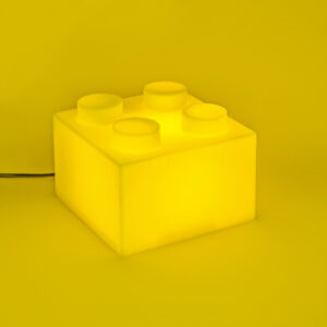 abajur_infantil_Polietileno_bloco_amarelo