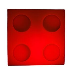 abajur_infantil_Polietileno_bloco_vermelho_frente