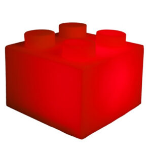 abajur_infantil_Polietileno_bloco_vermelho_ligado