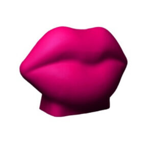 abajur_infantil_Polietileno_boca_rosa_