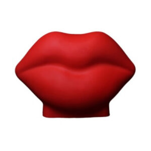 abajur_infantil_Polietileno_boca_vermelho_frente