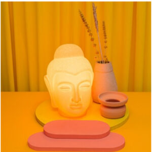 abajur_infantil_Polietileno_buda_laranja_ambientado