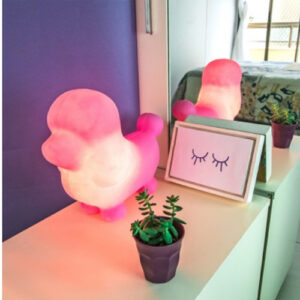 abajur_infantil_Polietileno_cachorro-fifi-rosa-ambiebtada