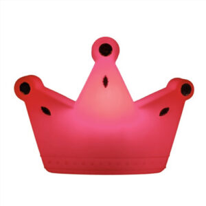 abajur_infantil_Polietileno_coroa_rosa_frente_ligada