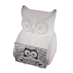 abajur_infantil_Polietileno_coruja_porta_retrato_branca