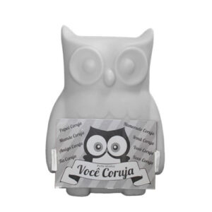 abajur_infantil_Polietileno_coruja_porta_retrato_branca-frente