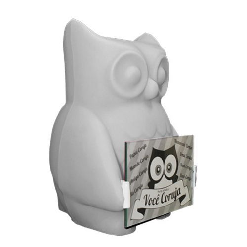 ABAJUR LUMINÁRIA PORTA RETRATO VOCÊ CORUJA BRANCO