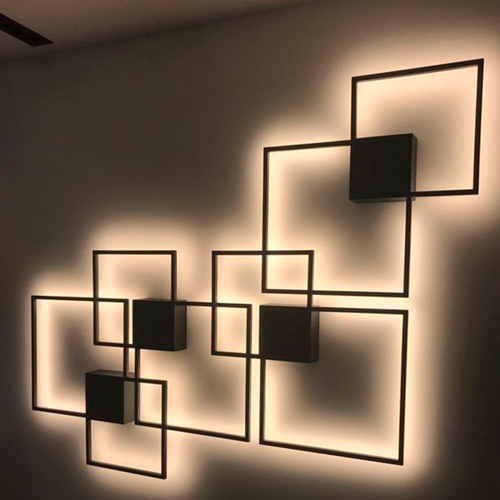 Arandela Led 8 quadrados