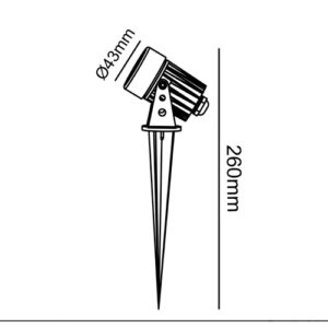 espeto_3w_led-tamanaho