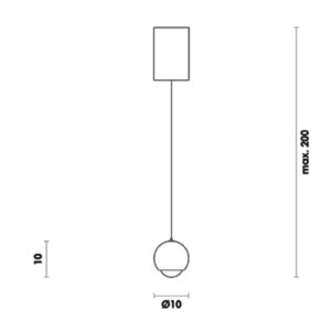 pendente_led_ELASTIC_globo_com_bico_tamanho