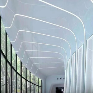 Perfil flexível horizontal arredondado