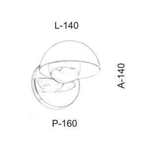 arandela_bull_LED_tamanho