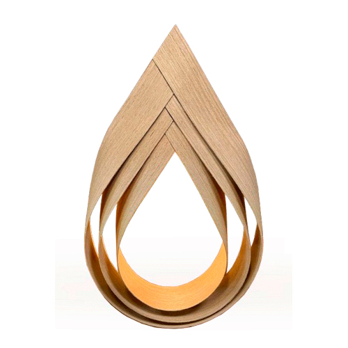 Arandela madeira Esmeralda