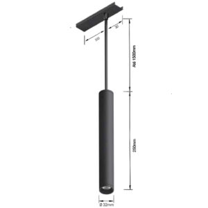 Pendente_tubular_Sistema_S33_tamanho