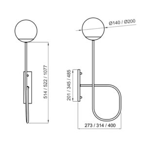 arandela_trombone_tamanho