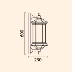 arandela_externa_sextavada_fosca_tamanho