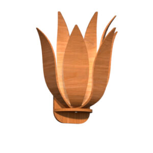 arandela_madeira_LIRIO_6folhas_freijo