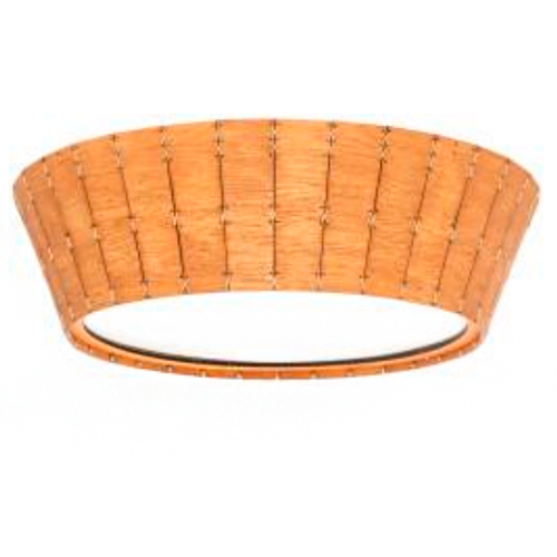 Plafon Madeira Natural Cônico Trançada