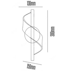 arandela_waves_preta_tamanho