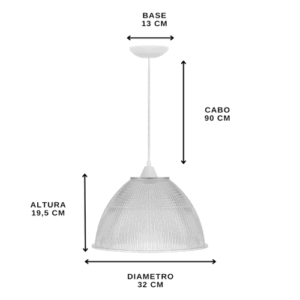 pendente_prismatico_12_polegadas_tamanho