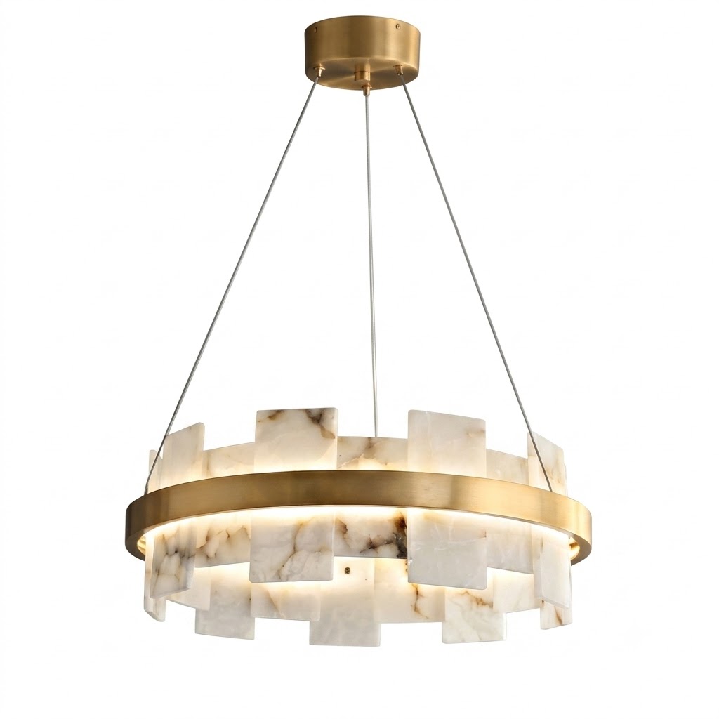 Lustre Alabastro Redondo