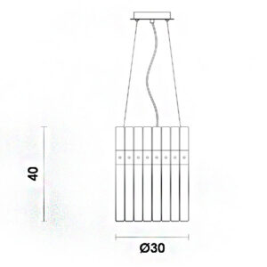 Pendente_LED_Freddo_pequeno_tamanho