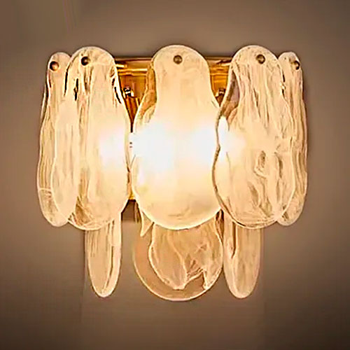 Arandela Gota Deforme  em vidro cristal lindo efeito