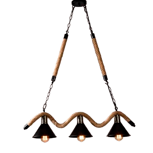 Lustre Corda 3 lampadas