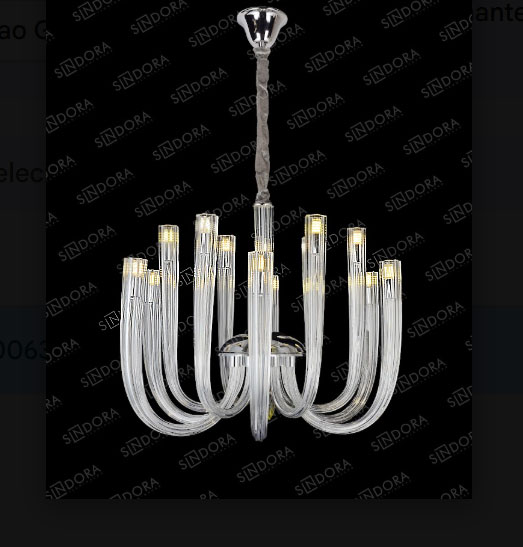 Lustre CROWN 12 lâmpadas 